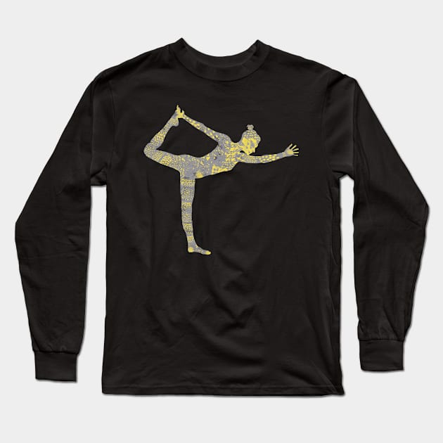 Natarajasana | Lord of the Dance Pose Long Sleeve T-Shirt by Celeste 